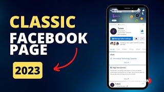 How to create classic type facebook page 2023 tricks | Techgi Bangla