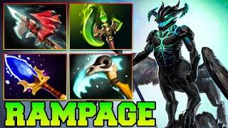 Rampage + 22 Kills Outworld Destroyer !! Outworld Destroyer Dota 2 Mid Carry 7.37 OD Gameplay