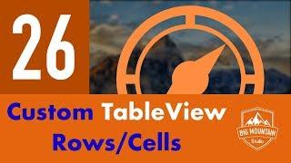 Custom TableView Cell - Part 26 - Itinerary App (iOS, Xcode 10, Swift 4)