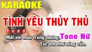 Karaoke Tình Yêu Thủy Thủ Tone Nữ Nhạc Sống | Trọng Hiếu