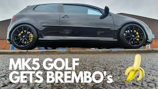 MK5 GOLF BREMBO "PORSCHE CALIPER" RETROFIT 18Z 17Z BIG BRAKE KIT INSTALL DIY