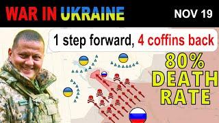 19 Nov: Russian Roulette. Only 4 Soldiers Crossed the Minefield. Called Success. | War in Ukraine