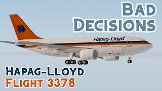 Recreated in Aeronautica: Hapag-Lloyd Flight 3378