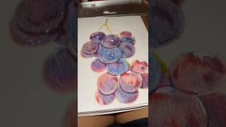 using color theory to color grapes #colortheory #arttutorial #ytshorts #practiceart #colorwithme