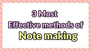 Most Effective Methods Of Notes Making | CA Preeti Aggarwal