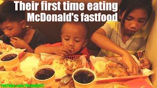 Giving Them a Chance to Eat McDonald's Fast Food for the First Time in Their Lives. Poor Filipinos!