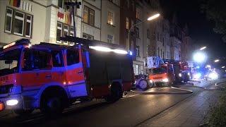 Brand in Mehrfamilienhaus in Eugen-Richter-Straße in Hagen-Wehringhausen - Feuerwehr Hagen