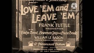 Paramount pictures Love 'Em and Leave 'Em