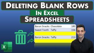 Excel Tips - Delete Blank Rows | The Best Way