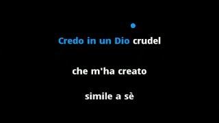 Verdi: Credo In Un Dio Crudel (Otello) | Karaoke with Lyrics for Baritone | Instrumental