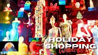 Holiday Shopping Windows ️ Bergdorf Goodman  Dior  Toys  NYC Best Shopping City in the World