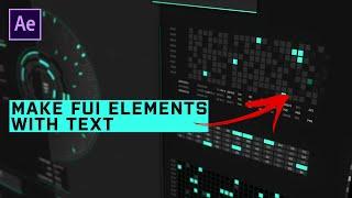 Making FUI Elements with Text Animators in After Effects Tutorial