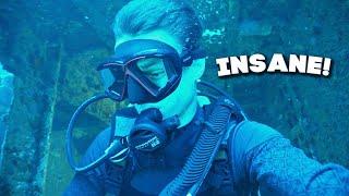 EXPLORING 500ft NAVY SHIPWRECK IN DEEP WATER! You Won’t Believe What I Found