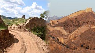 China’s Great Wall vandalised by workers trying to create a shortcut