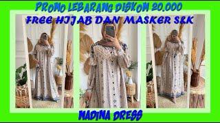 OUTFIT LEBARAN 2021 GAMIS MADINA DRESS SHOPEE HAUL BAJU TERBARU REAL PICK MURAH PREMIUM