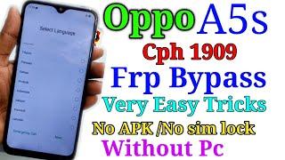 Oppo Cph1909 Frp bypass Oppo a5s frp Remove /Google Account Unlock /Magic Tricks.without Pc