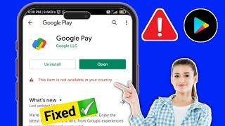 New ! How to Fix This Item is not available in your Country in Google Play Store