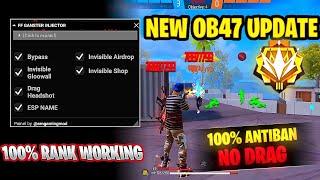 New Update OB47 | Free Fire Hack NPC Auto Headshot Injector Panel Antiban | All Rank Working