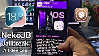 New NekoJB Jailbreak iOS 18.3 - iOS 15 without Computer all devices