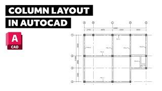 How to draw GRIDLINES (COLUMN LAYOUTS) in AutoCAD