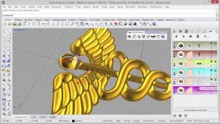 RhinoEmboss 2.0 - Tutorial: Medicine Symbol