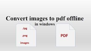 Converting jpg and images to pdf offline in windows
