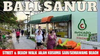 Bali Sanur Today 2024 Street & Beach Walking Tour