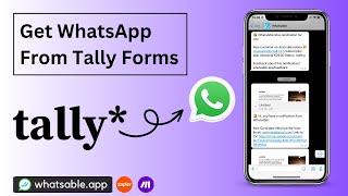 Receive WhatsApp Notifications for Tally Form Submissions | Easy Zapier & Make Tutorial