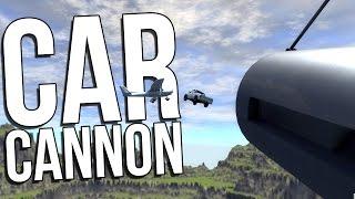 SHOOTING PLANES WITH A CAR CANNON - BeamNG Drive - Gameplay Highlights