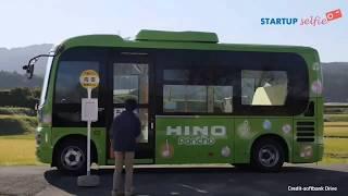 Japan test first Self driving bus,Made by soft bank drive | startup selfie