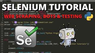 Python Selenium Tutorial #1 - Web Scraping, Bots & Testing