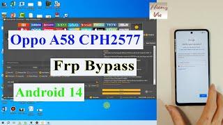 Oppo A58 CPH2577 Frp bypass Android 14 with unlocktool - Gsm hung vu.