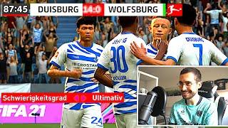 FIFA 21 : WIE LÄCHERLICH SCHLECHT DIE ULTIMATIVE CPU WIRKLICH IST !!!  Duisburg Karriere #55