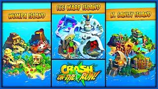 Crash Bandicoot On The Run - All Bosses (Map Islands) 4K
