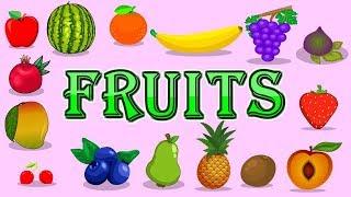 Learn Fruits name in English | color animation | Educational videos preschool | kid2teentv