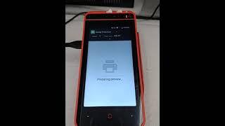 [ Demo of Birch MU80 android handy POS]---Use Google chrome and print PDF file via internet