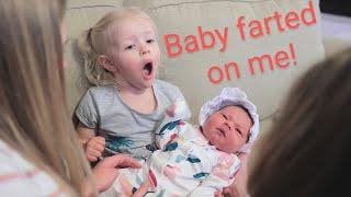 Baby farted on me #baby #newborn #funny