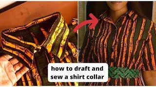 Draft & Sew a Shirt Collar (Beginner's Guide)