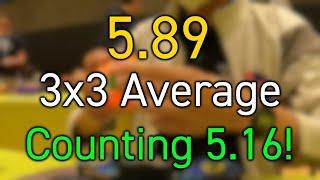 5.89 Official Rubik's Cube Average!! | PR (Counting 5.16)