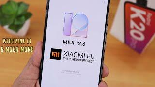 MIUI 12.6 || Xiaomi.EU Review On Redmi K20 Pro [Widevine L1] v21.6.30