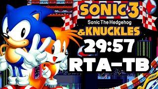 Sonic 3 & Knuckles - Sonic speedrun in 29:57 RTA-TB