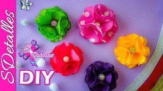 8 Petals Fabric Flowers | Video# 19 | SDetalles | DIY