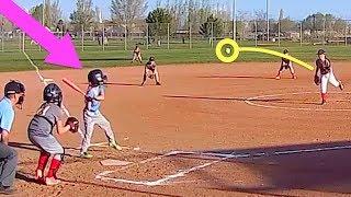 ️Girl's FIRST Softball Game!️