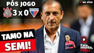  AO VIVO PÓS-JOGO | CORINTHIANS 3 X 0 FORTALEZA | COPA SUL-AMERICANA 2024 | QUARTAS-DE-FINAL