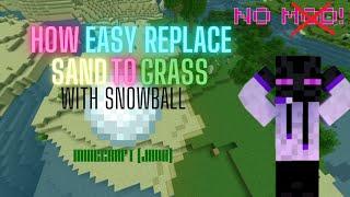 How replace sand to grass block  | (JAVA) 1.16+ so easy no mod |#minecrafthacks #hack #commandblock