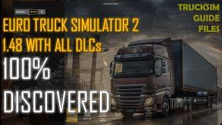 Full Map Discovered ETS2 1.48 with DLCs - Ready Profile, Files, Tutorial