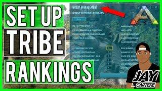 Ark Survival Evolved PS4 Tutorial - How To Set Up Tribe/Group Rankings - Ark Ranking System