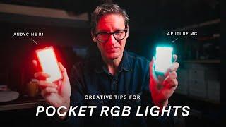 Creative Tips for Pocket RGB Lights / Aputure MC and Andycine R1 Review
