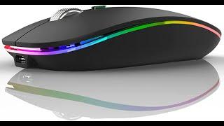 TENMOS Wireless Bluetooth Mouse, LED Slim Dual Mode Bluetooth 5 1 + USB - S&J Product Review