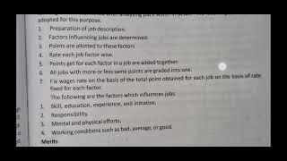 METHODS OF JOB EVALUATION